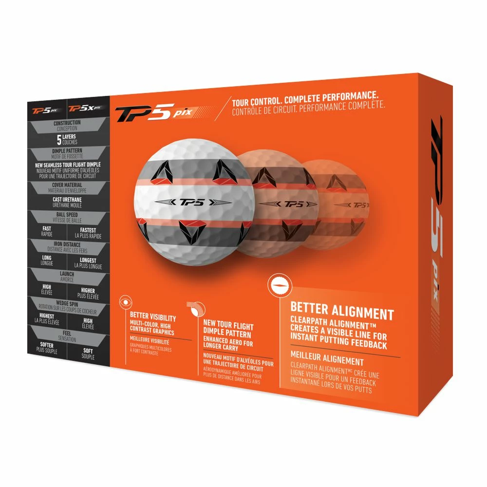 TaylorMade TP5 Pix Golf Balls - Image 2